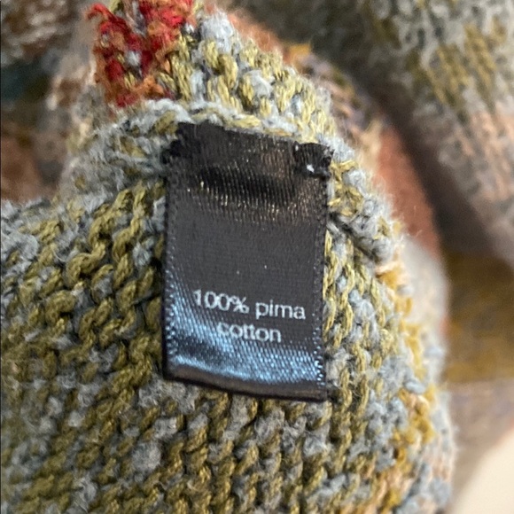 Peruvian Connection Women's Multicolor Cotton Sweater - Picture 4 of 4